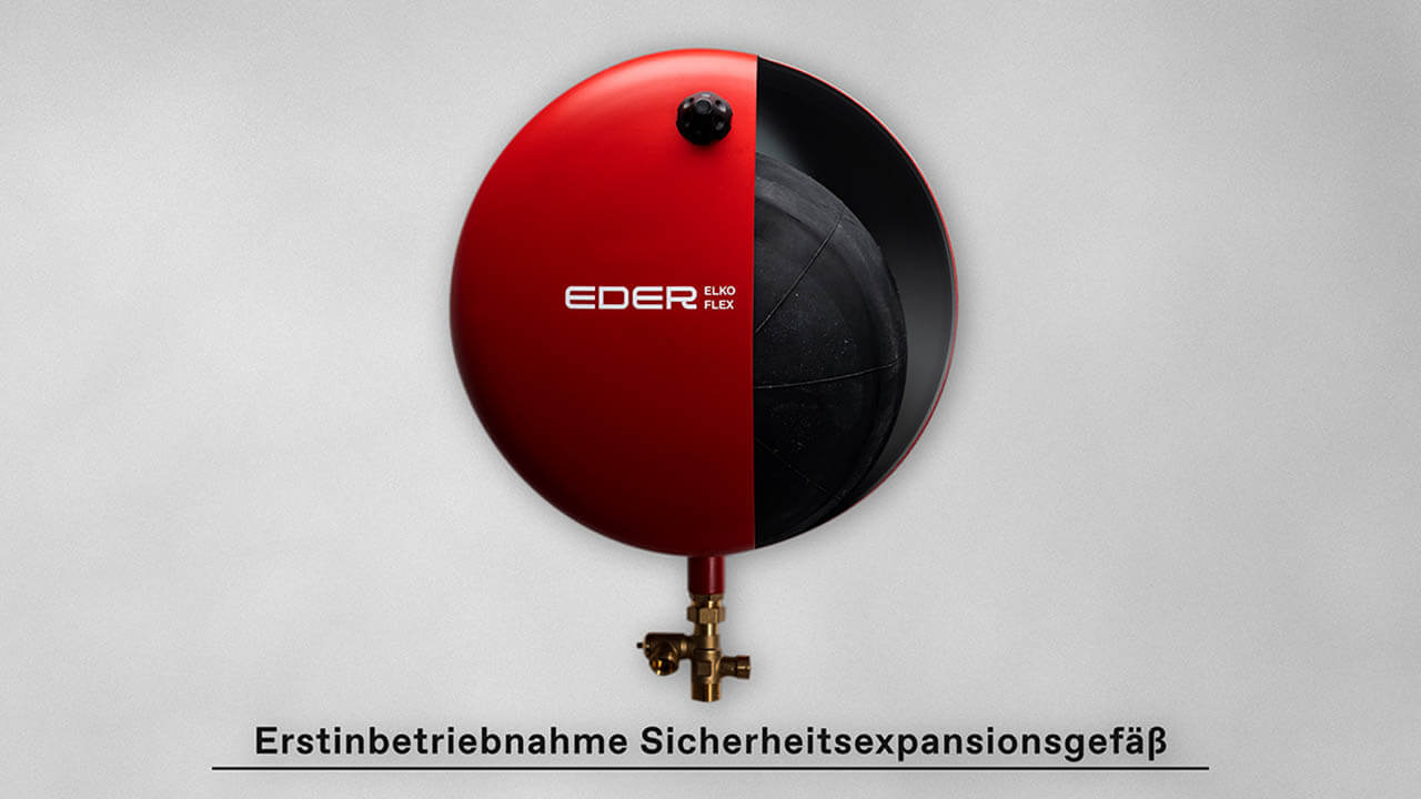Erstinbetriebnahme des Eder Elko Flex Expansionsgefäßes