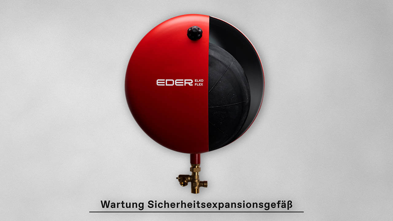 Wartung des Eder Elko Flex Expansionsgefäßes