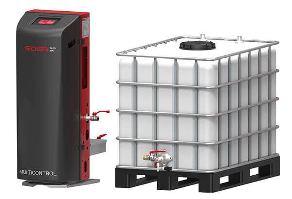 Der Multicontrol Autofill Solo MCA-S mit Eder MCA-G Vorratsbehälter