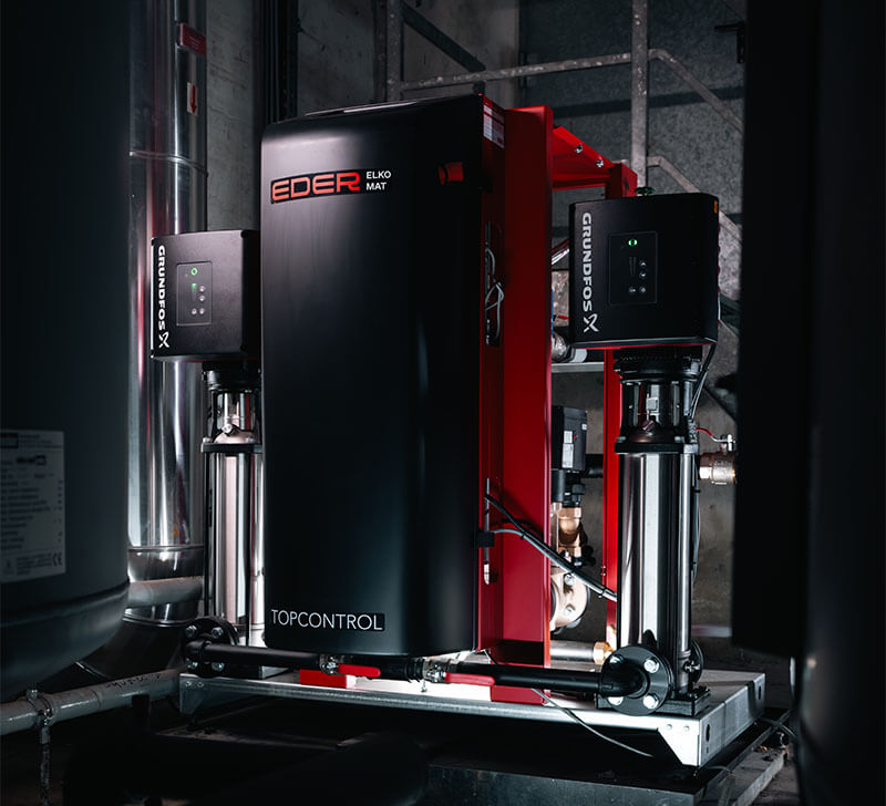 Optimale Druckhaltung mit dem TopControl Modular von Eder Spirotech in der Universitätsklinik Krems