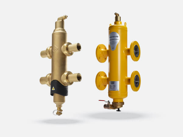 SpiroCross - Hydraulische Weiche und Luft- und Schlammabscheidung
